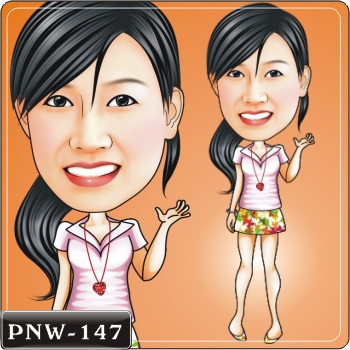 女生人像Q版漫畫PNW-147